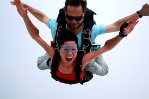 skydiving